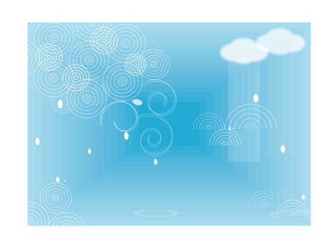 The illusion of the sky rainのイラスト素材