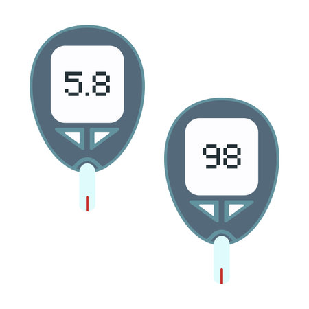 Vector glucometer - an electronic device for self-determination of blood glucose levels. Medical...