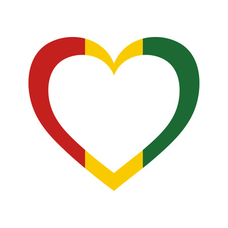 Juneteenth National Independence Day colorful icon. Freedom day isolated heart frame. Black history month. Vector illustration for Emancipation Day. African American celebrating Jubilee Day.のイラスト素材