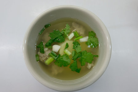 Egg Tofu Soup, Thai easy menu