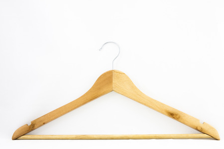 Wooden hangerの写真素材