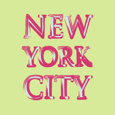 New york flag typography, t-shirt graphics, vectorsのイラスト素材