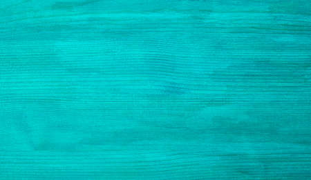 Turquoise wooden background with copy space. textured blue desk, bannerの写真素材