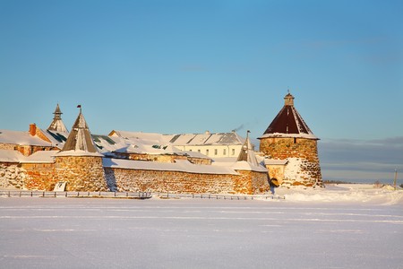 Kind on the Solovetsky monastery. Russia.の写真素材