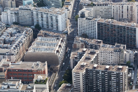 Aerial view of Paris の写真素材
