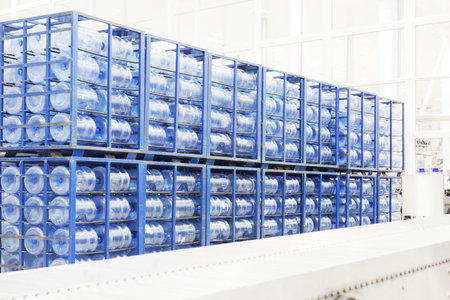 Big constitution for storage of finished goods at a factory on manufacture of mineral water 