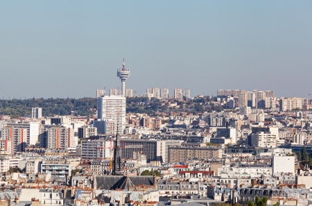 Aerial view of Paris の写真素材