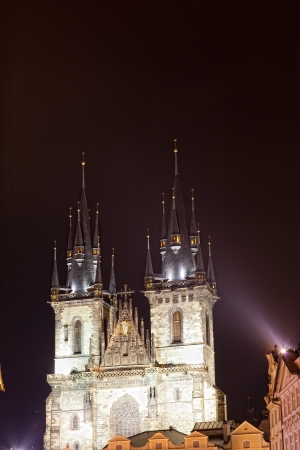 Prague, Virgin Mary's church before Tyn の写真素材