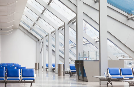 Waiting room at the modern airport