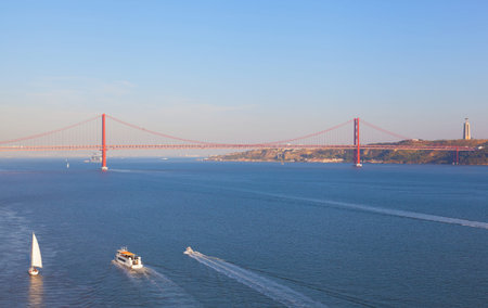  bridge on April 25 in Lisbon, Portugal