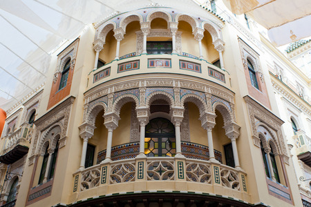 Traditional architecture of Seville, Andalusia, Spainの写真素材