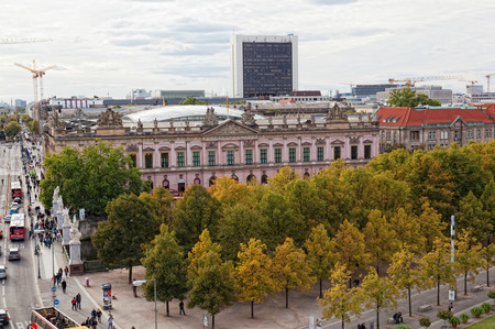 BERLIN, GERMANY - SEPTEMBER 23: View from an observation deck, Berlin, Germany, September 23, 2012. Berlin - the capital of Germany, the largest and most occupied city of Germany. のeditorial素材