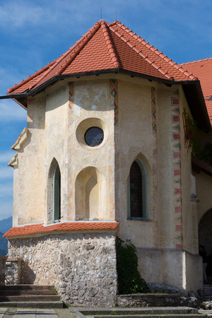 Old chapel in the castle of Bled, Sloveniaのeditorial素材