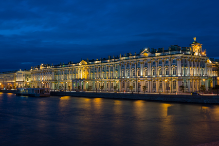 Photo for Winter Palace in Saint Petersburg in night , Russia - Royalty Free Image