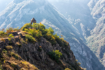 Old chapel on a rock, Armenia