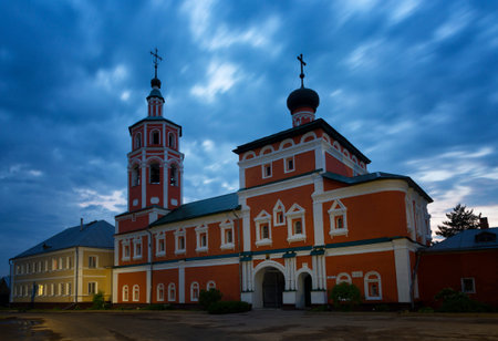 Vyazma, John the Baptist Convent at night, Russia