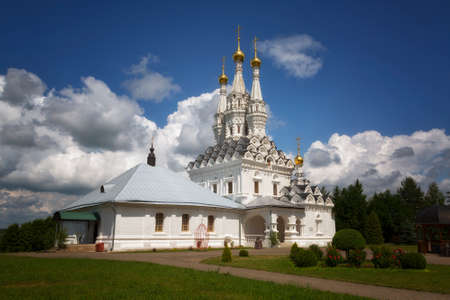 Church of the Virgin Hodegetria in summer day, Vyazma, Smolensk region, Russiaの写真素材