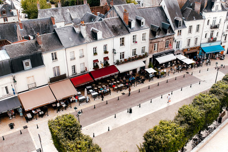 France - September 20 2016: Cityscape view from top point. High quality photoのeditorial素材