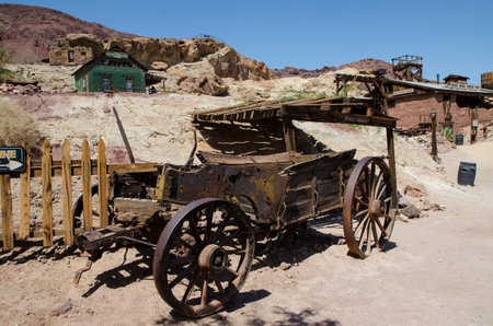 Historic Calico ghost town in Californiaのeditorial素材