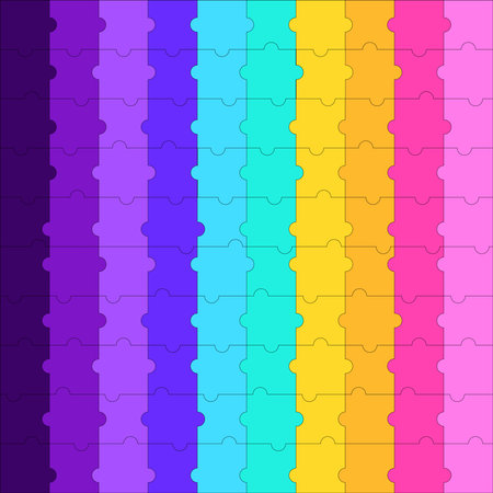 Abstract background of colorful puzzles.のイラスト素材