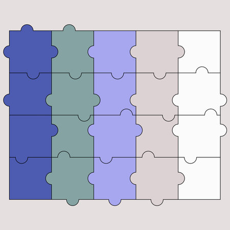 Abstract background of colorful puzzles.のイラスト素材