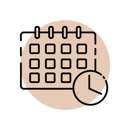 vector calendar iconのイラスト素材