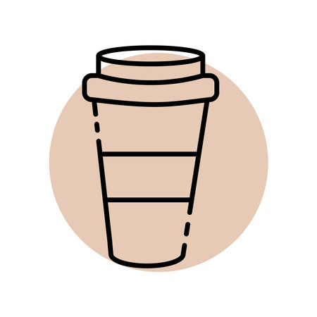 vector coffee cup iconのイラスト素材