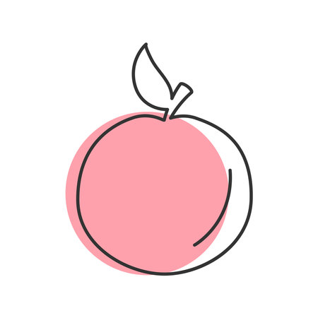Apple Icon. Fruit symbol vector.のイラスト素材