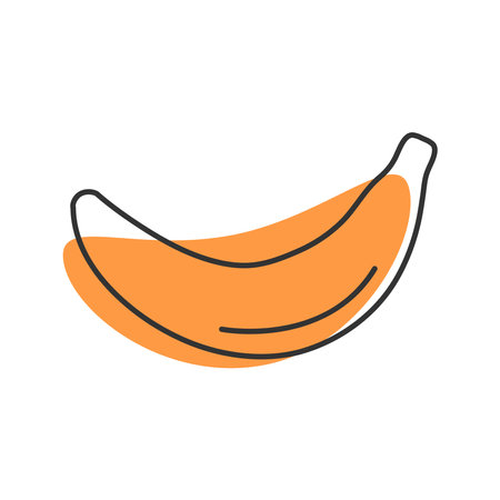Banana Icon. Fruit symbol vector.のイラスト素材