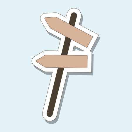 Tourist sticker road signのイラスト素材