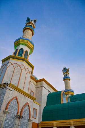 Hubbul Wathan Mosque, Islamic Centre of West Nusa Tenggara, Lombok, Indonesia at Sunriseの写真素材