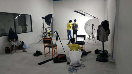 Behind the scenes photo sports product concept : YOGYAKARTA, INDONESIA - AUGUST 7, 2020のeditorial素材