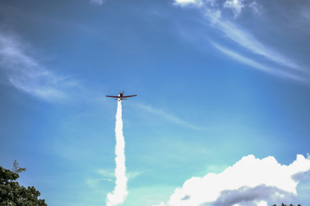 Indonesian Air Force jets perform aerobics during the commemoration of the March 1 general attack. : Yogyakarta, Indonesia - 01 March 2022のeditorial素材