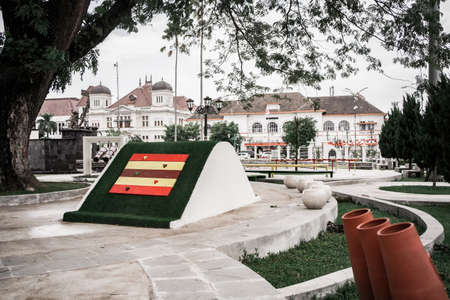 a playground located near zero kilometer yogyakartaの写真素材