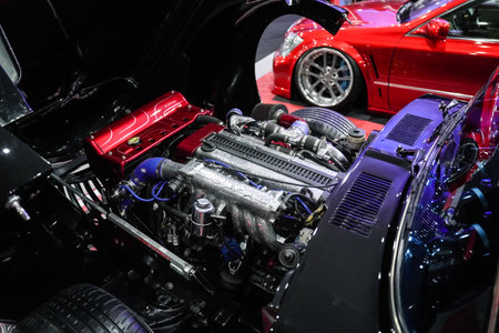 Car engine details. Turbo engine modification