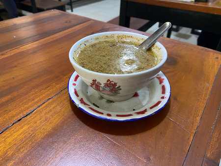 Pallu Basa is a traditional Makassar food, a soup dish made from beef and offal with the addition of...