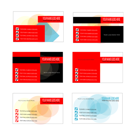 fresh Business card collection designのイラスト素材