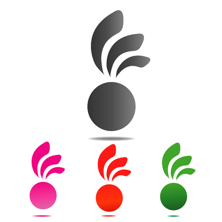 Circle icon bnner with abstract illustration set.のイラスト素材