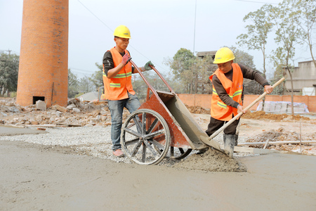 construction worker at construction siteのeditorial素材