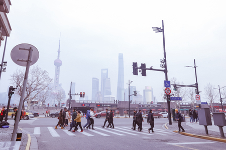 Shanghai Street viewのeditorial素材