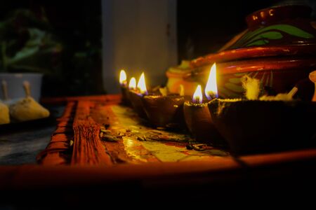 Late night lamp with a hope to see a new worldの写真素材