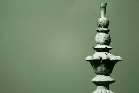 Some earthen artwork of the old temple looks impressiveの写真素材