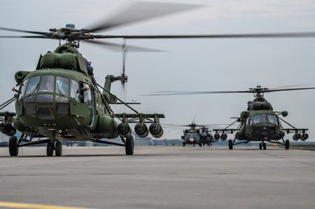 Powidz, Poland, 10th April 2021 ,, 7th special operations squadron, "7. eds - 7. squadron of special actions"のeditorial素材