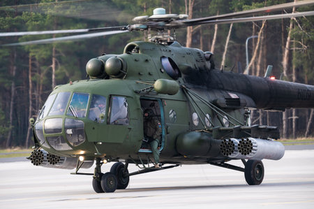 Powidz, Poland, 10th April 2021 ,, 7th special operations squadron, "7. eds - 7. squadron of special actions"のeditorial素材