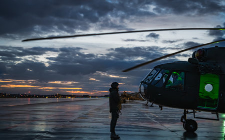 Powidz, Poland, 10th April 2021 ,, 7th special operations squadron, "7. eds - 7. squadron of special actions"のeditorial素材