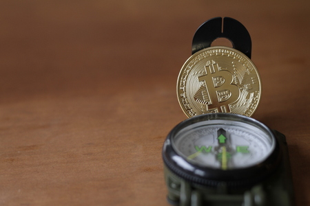 Orientation in the cryptocurrency worldの写真素材