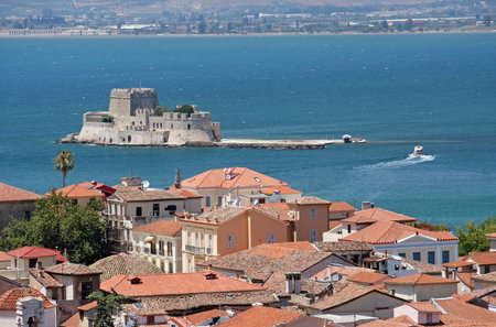 View from the castle over Nafplio, Greece