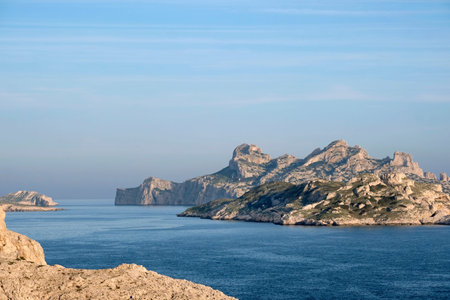 Coastal landscape outside of Marseille, France