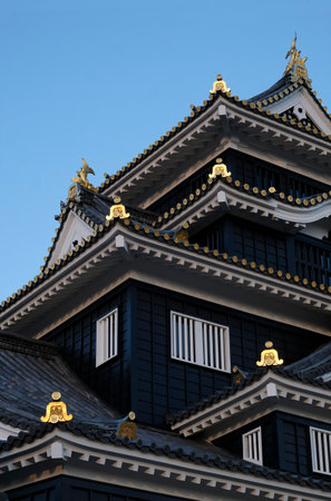 Okayama Castle in Okayama, Japanの写真素材