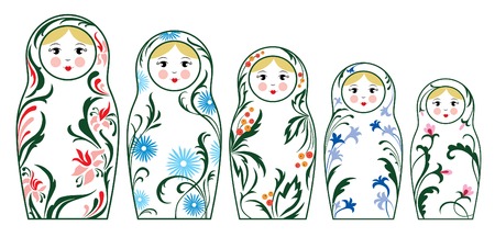 russian dollsのイラスト素材